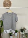 161236 Somestimes Baskili B Yaka Tshirt